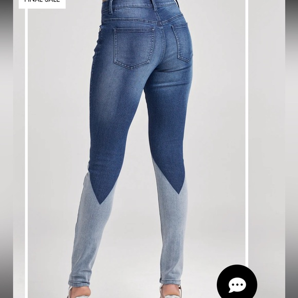 Size 18 skinny high rise stretch jeans ! Laser print urban jeans - Picture 3 of 5